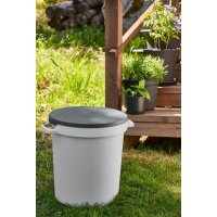 orthex Conteneur de jardin/bac, 80 litres, gris clair