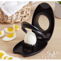 GastroMax 2-in-1 Eierschneider Combi, schwarz