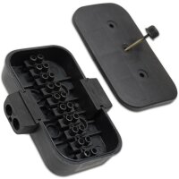 IWH Verteilerdose, Kunststoff, 10-polig, schwarz