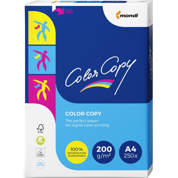 mondi Multifunktionspapier Color Copy, A4, 90 g qm, weiss