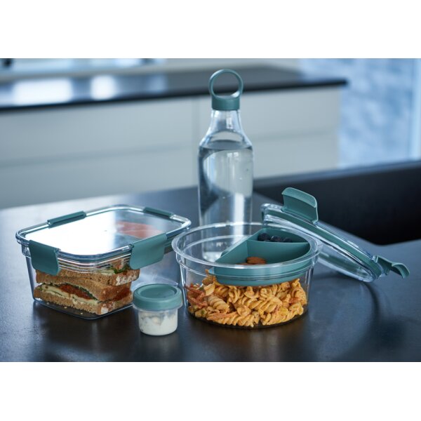 plast team Boîte repas Lyon To-Go, PP/tritan, 1,4 L, gris