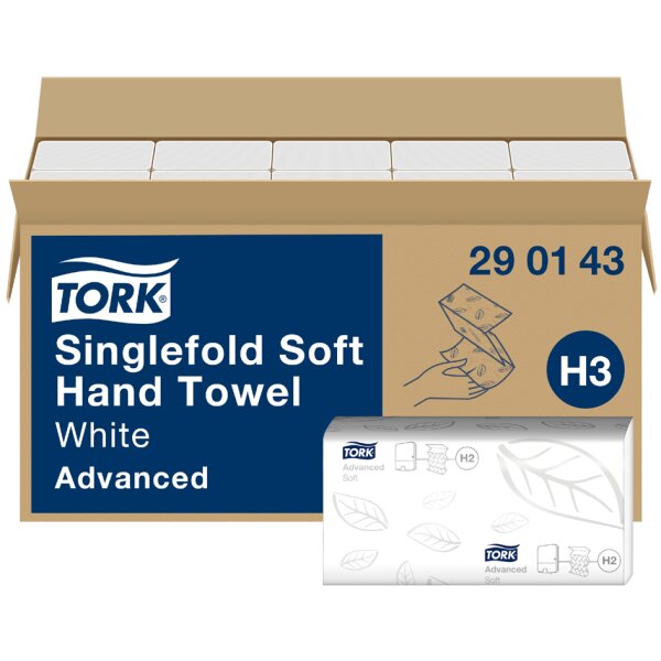 TORK Singlefold Handtuchpapier, 226 x 230 mm, weiss, Z-Falz