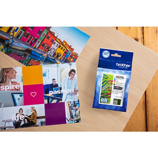 BROTHER Valuepack Tinte CMYBK LC-422XLVAL MFC-J5340 3000/1500 Seiten