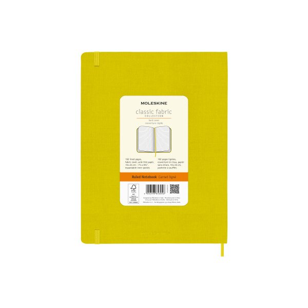 MOLESKINE Notizbuch Color 25x19cm 56598853056 gelb, liniert, 192 Blatt, HC