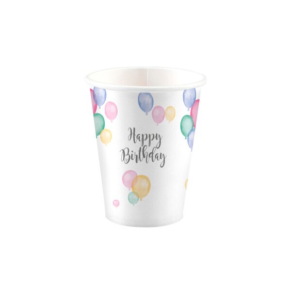 NEUTRAL Gobelet Happy Birthday 250ml 9903710-66 8 pcs.