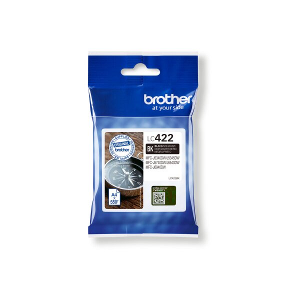 BROTHER Cartouche dencre noir LC-422BK MFC-J5340 550 pages