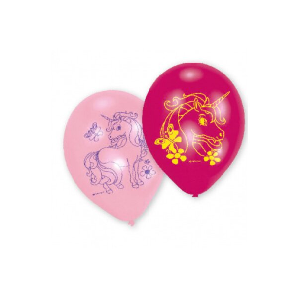 NEUTRAL Ballon Einhorn 22.8cm 9902112 6 Stück