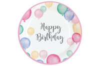 NEUTRAL Assiettes Happy Birthday 23cm 9903708-66 Pastel 8...