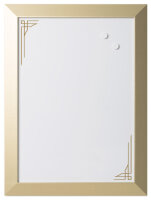 Bi-Office Design-Weisswandtafel Kamashi, 600 x 450 mm, gold