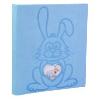 EXACOMPTA Album photos livre LAPIN TEDDY, 290 x 320 mm, bleu
