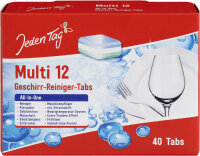 Jeden Tag Pastille de lave-vaisselle Multi 12, 40 tablettes
