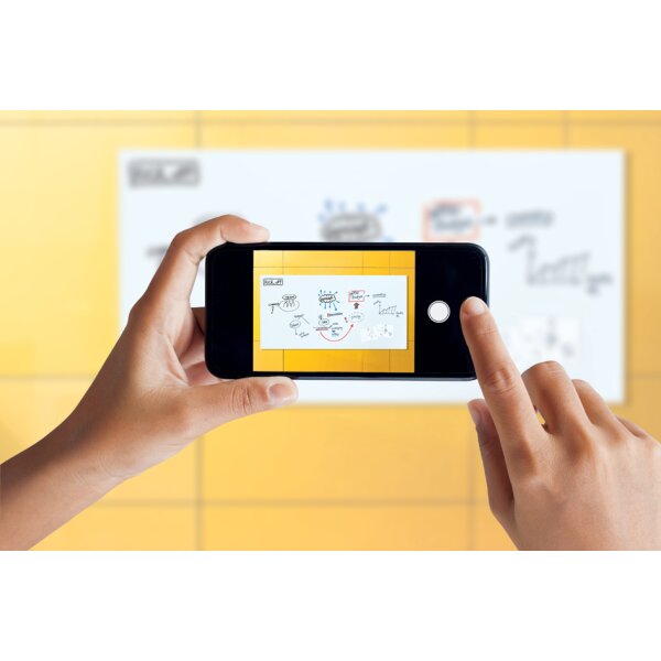 sigel Tableau magnétique en verre artverum, ultra blanc