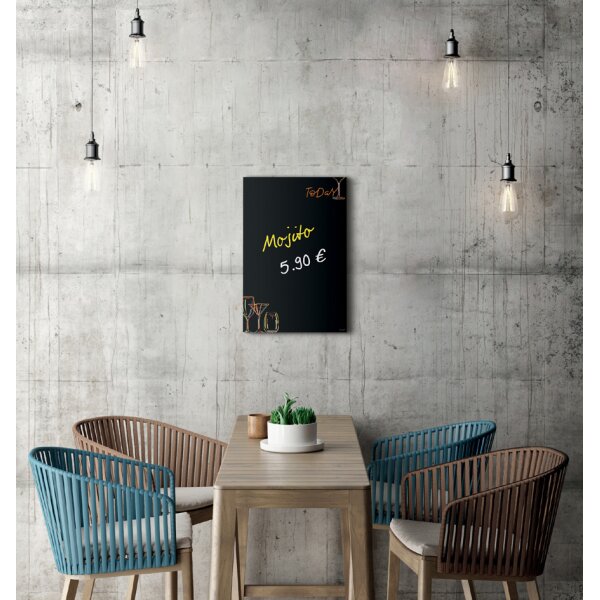 sigel Tableau magnétique en verre Artverum Drinks, (B)400 x