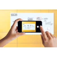 sigel Tableau magnétique en verre artverum, ultra blanc