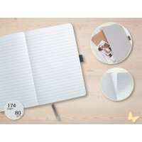 sigel Carnet de notes Jolie, similicuir, A5, bleu indigo