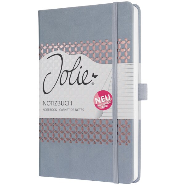 sigel Carnet de notes Jolie, similicuir, A5, gris