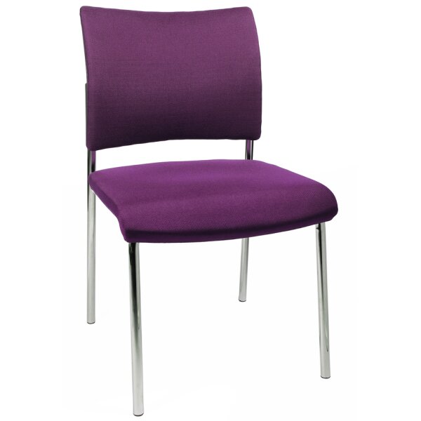 Topstar Chaise visiteur Visit 10 rembourré, violet
