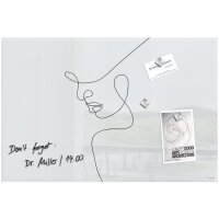 sigel Tableau magnétique en verre artverum Line Art