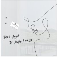 sigel Tableau magnétique en verre artverum Line Art