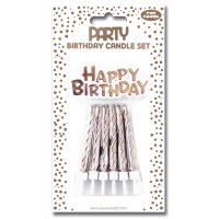 Clairefontaine Bougie danniversaire Happy Birthday, rose