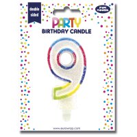 Clairefontaine Zahlenkerze "Glitter", Ziffer: 7