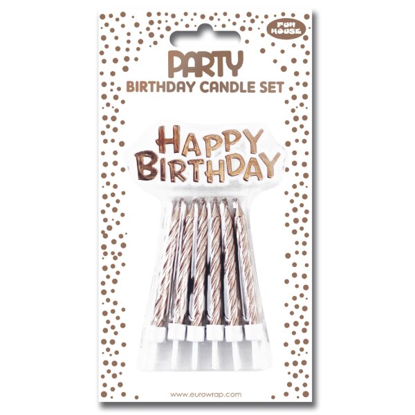 Clairefontaine Bougie danniversaire Happy Birthday, bleu