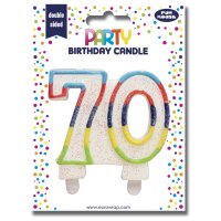 Clairefontaine Zahlenkerze "Glitter", Ziffer: 30