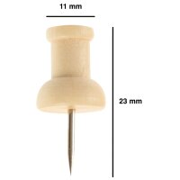 Bi-Office Epingles en bois pour tableau daffichage, en pin