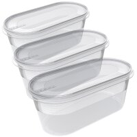 plast team Set de 3 boîtes de congélation...