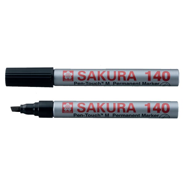 SAKURA Marqueur permanent Pen-touch 140, 4 mm, rouge
