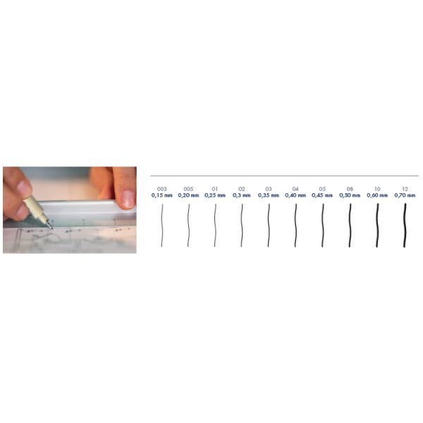 SAKURA Fineliner PIGMA MICRON 12, schwarz