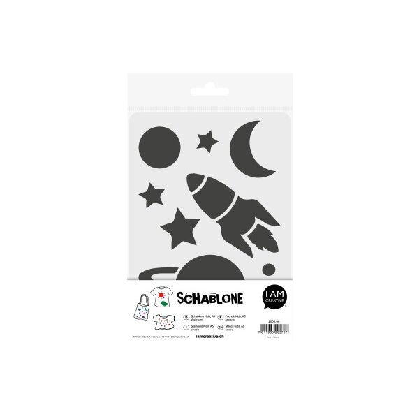 I AM CREATIVE Pochoir 2000.66 Kids A5, Espace