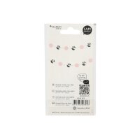 I AM CREATIVE Girlande, Punkte, rosa,silber 6010.973