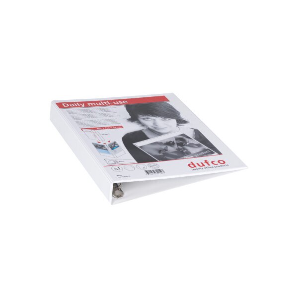 DUFCO Präsentations-Ringbuch 4.4cm 31159 4 Ringe weiss A4