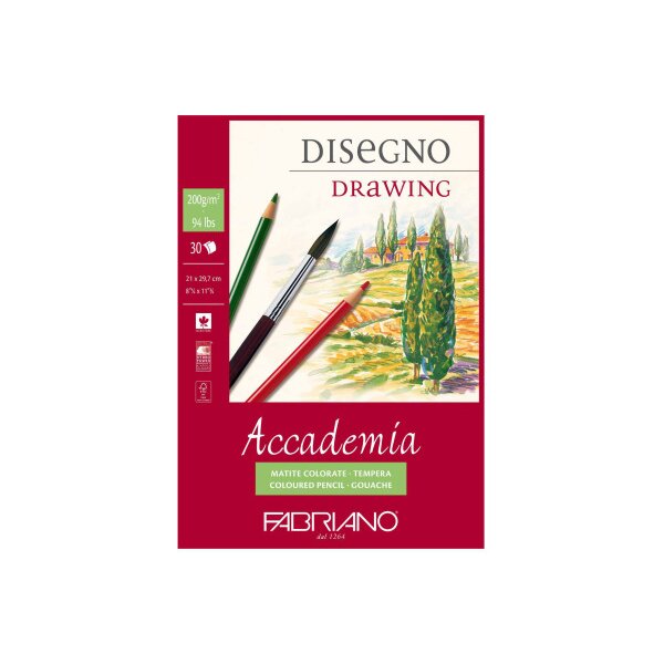 NEUTRAL Zeichenblock F41202129 Accademia A4 200g FSC-MIX