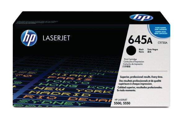 HP Toner-Modul 645A schwarz C9730A Color LaserJet 5500 13000 S.