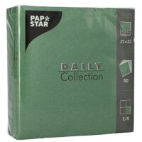 PAPSTAR Serviettes, 320 x 320 mm, 3 couches, vert...