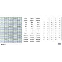 BEREC Datumsstreifen DS 83 7-Tage-Woche selbstklebend