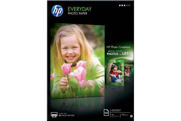 HP Everyday Photo Paper A4 Q2510A InkJet glossy 200g 100 flls.