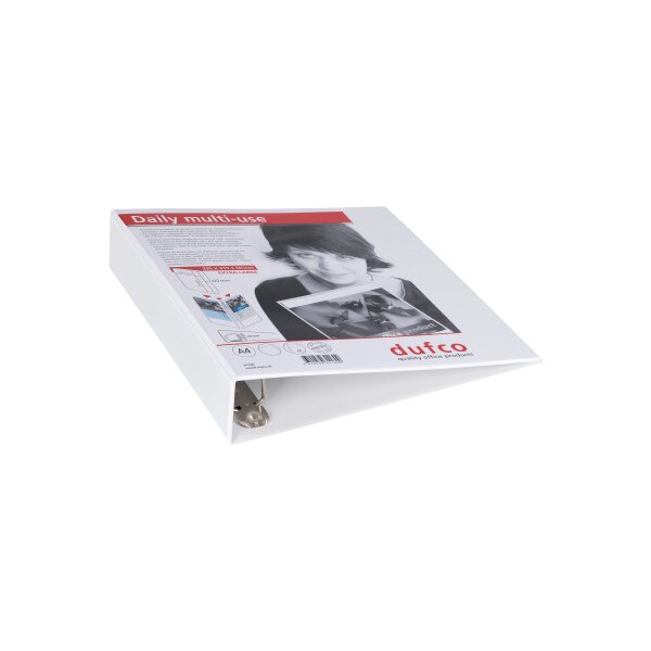 DUFCO Präsentations-Ringbuch 6cm 31160 4 Ringe weiss A4