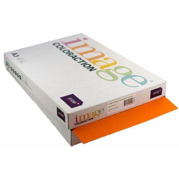 IMAGE COLORACTION Papier à copier Amsterdam A3 266415 80g, orange 500 feuilles