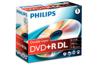 PHILIPS DVD+R DL DR8S8J05C/00 8.5Go 5er Jewel Case