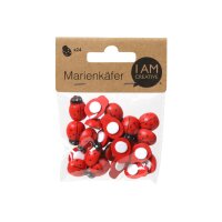 I AM CREATIVE Marienkäfer 4501.46 19mm, rot