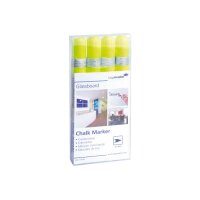 LEGAMASTER Glassboard Marker 7-118105 4 Stück, gelb