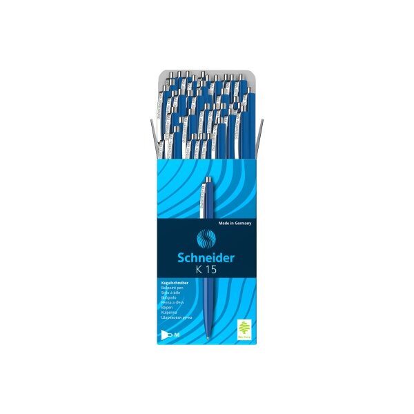 SCHNEIDER Kugelschreiber K15 1mm 15541600 blau, 50 Stück