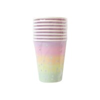 I AM CREATIVE Pappbecher, mint, rosa 6010.927 8 Stück