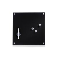 ZELLER Tableau aimanté 11602 en verre 40x40cm noir