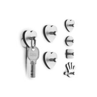 ZELLER Magnet-Set Haken 11209 Edelstahl, 3 Stk. ass