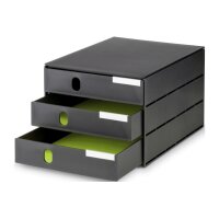 STYRO Set tiroires styroval pro 14-8050.90 noir 3 tiroirs