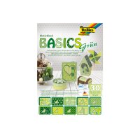 FOLIA Motivblock Basic 46549 grün, 30 Blatt